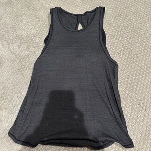 Lululemon grey and black tank with built in bra